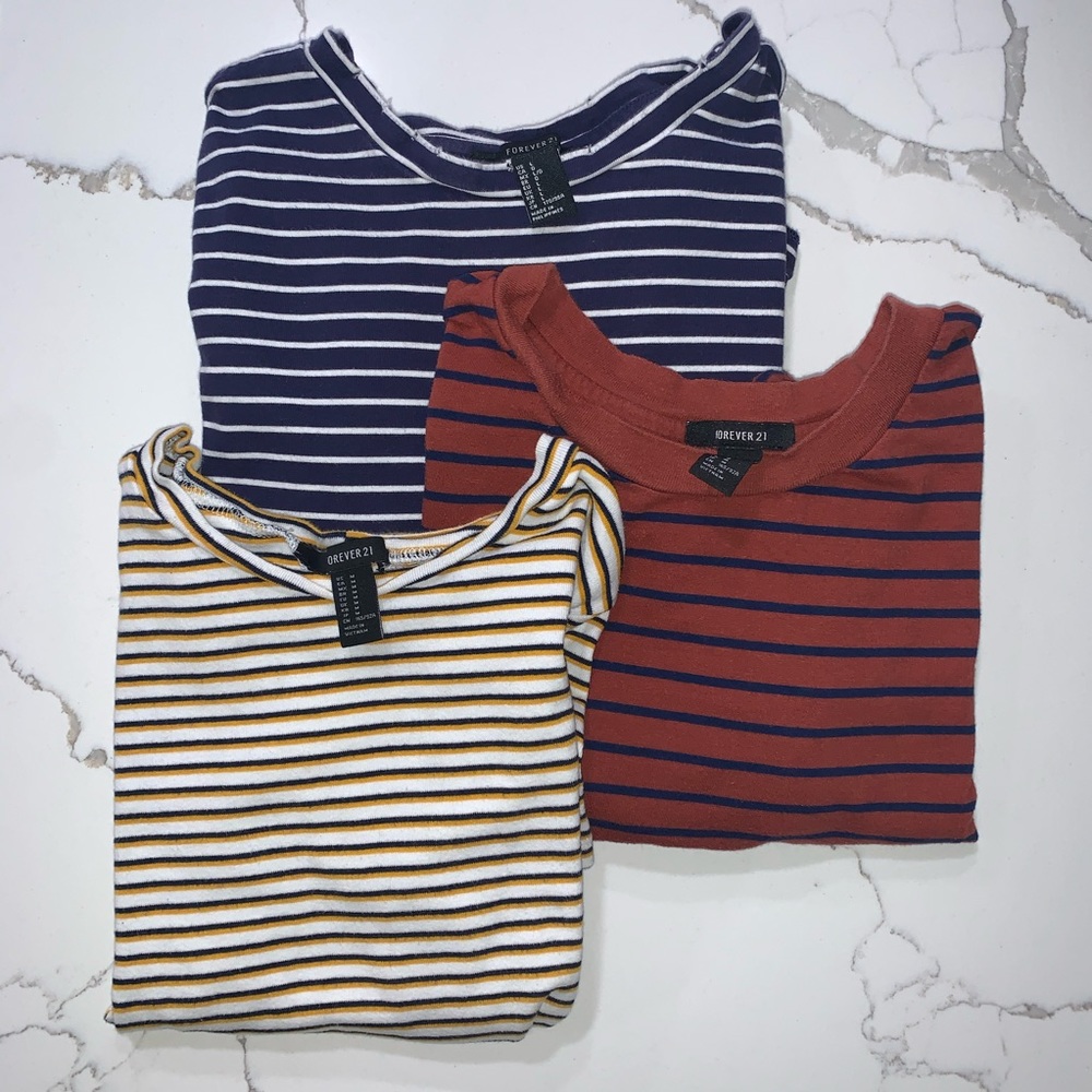 F21 STRIPED SHIRTS BUNDLE😍